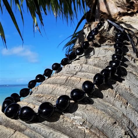 ysl kukui black necklace|Hawaiian Kukui Nut Necklace – Hawaii Star.